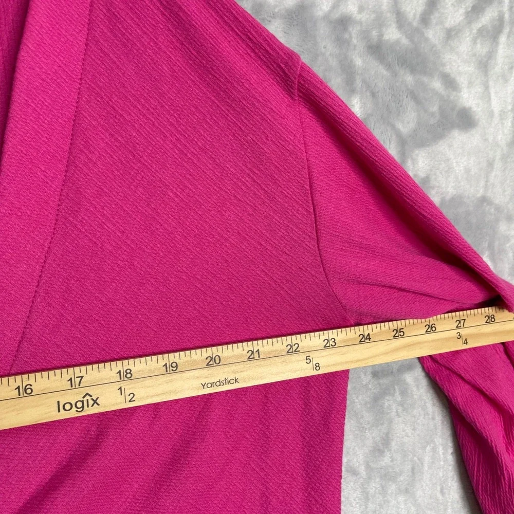 Belle Packabelle Tie Front Cover‎ Up Womens M Pink Vacation Resort Beach